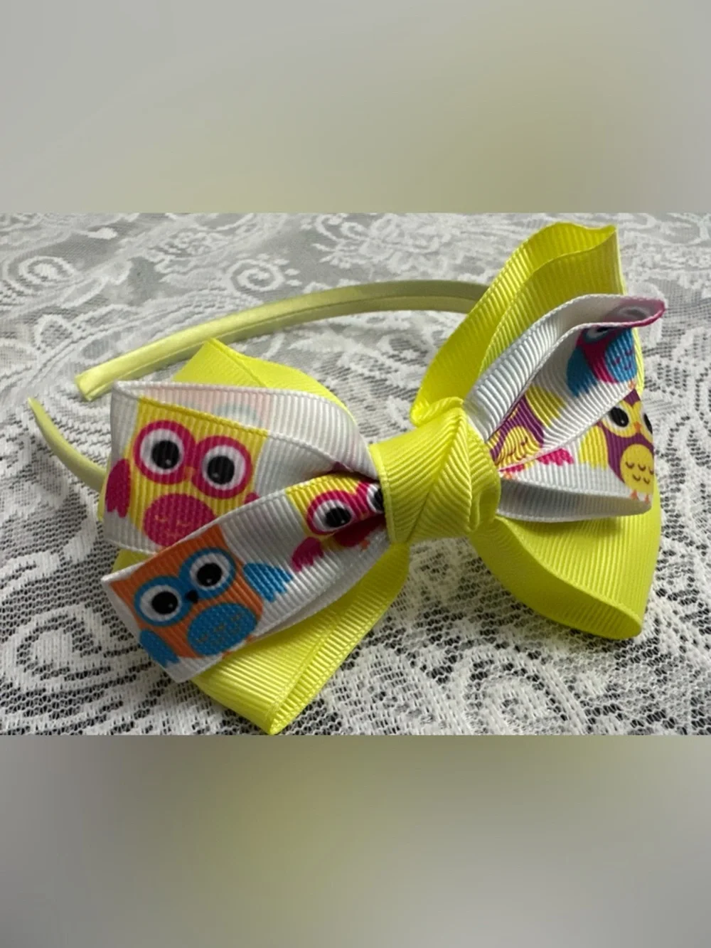 Girls Owl Bow Headbands 🦉🎀 6pc Colorful Cute Set